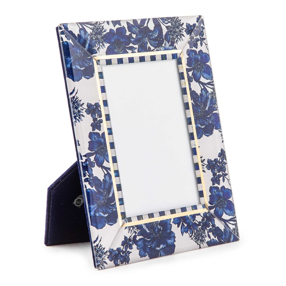 Mackenzie Childs Royal English Blue Picture Photo Frame - NIB 4x6